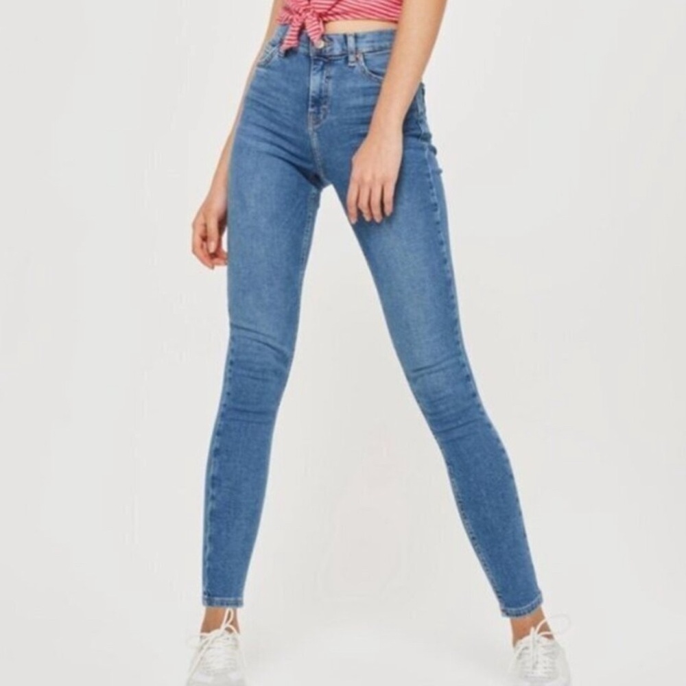 Topshop Brand Moto High Rise Skinny Jeans. Size: 28. - Picture 3 of 11